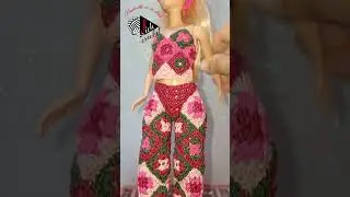 Arrivano i pezzi forti della collezione @uncinettoinunclick  granny per Barbie: gonna,pantalone