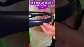 Stay cool with usb rechargeable neck fan! #neckfan
