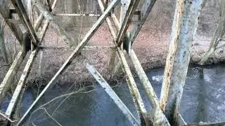Bączek. Most kratownicowy nad Wierzycą