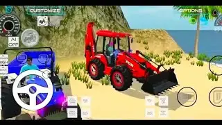 Indian Trucks Fell in Sea | Dumper & JCB Mega tractor 🔥#jcb #dumper #truck #gaming#simulator#tractor