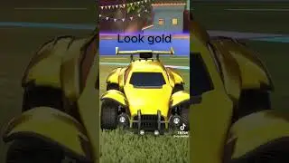 How to make a gold car In rocket league (use code trading for a free 100cr!)
