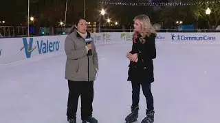 Rotary ice rink at Travis Park returns to San Antonio