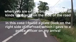 014b - Day 13 - Ride 11 - I found a car plate - Brussels to Serinchamps - BE - 26/6/20