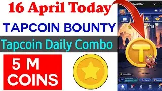 16 April Tapcoin Daily Bounty Card Today | Tapcoin Daily Combo Card Today 16 April