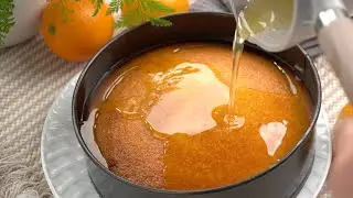 Рецепт сочного апельсинового пирога. Очень быстро и просто.