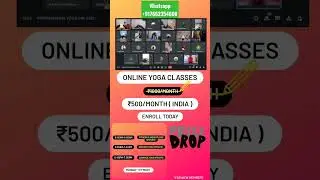 Price drop online yoga classes #yoga #onlineyogaclasses #pricedrop #offer #yogapractice #groupyoga