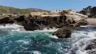 Spooners Cove Ocean Waves Aerial