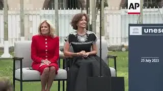 Jill Biden marks US reentry into UNESCO