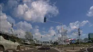 IL DRIVING IN ISRAEL  IN ROAD 70  כביש 70 מצפון לדרום