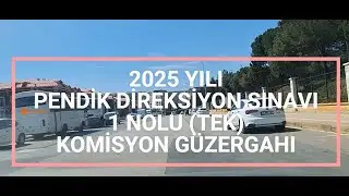 2025 PENDİK DİREKSİYON SINAVI 1 NOLU TEK GÜZERGAH