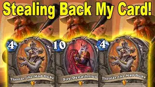 OP Combo Comeback! Opponent Steals My Denathrius So I Got It Back! Castle Nathria | Hearthstone