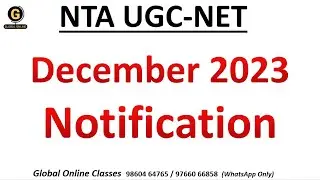 NTA UGC NET December 2023 Notification | Dec 2023 Exam Schedule | How to Qualify NET December 2023
