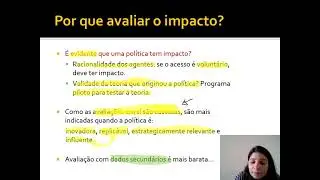 Aula 1 - Introdução a Avaliação de Políticas