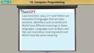 Ch 10 Computer Programming