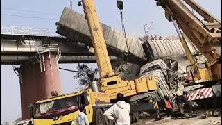 Telwa Jamui Train Accident reinstallation work in progress...