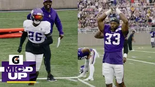 Aaron Jones Sr. & Theo Jackson Mic'd Up During Training Camp Night Practice