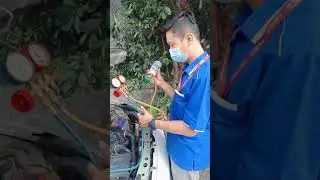 Cara mengisi freon mobil Datsun go