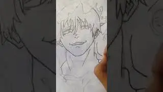 Toji fushiguro drawing video 🎨from jjk rate 1 outof 10 #anime #toji #drawing #jujutsukaisen#trending