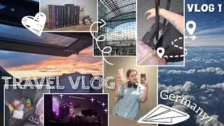 First time in GERMANY (flying on a plane, anxiety, decorating, exploring the city) | Vlog 1