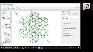 GeoGebra for Absolute Beginners - Animated 6-fold Star Rosette PART 2