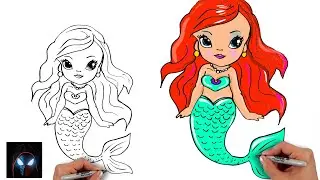 How To Draw The Little Mermaid