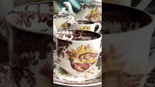 Pallisy част от групата на Royal Worcester Сервиз за чай от порцелан - наличен и сервиз за хранене