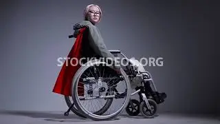 stock video footage - young attractive Asian woman in wheelcha...