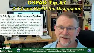 C3PAO Tip #7: 3.7.2 and READ the Discussion