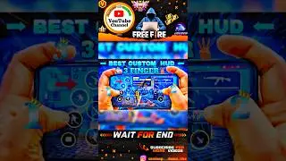 3 Finger Custom Hud Free Fire Handcam Gameplay 🎯🔥