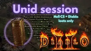 Diablo 2 - Identifying all my CS + diablo hell loots at once - Unid session - Classic Hardcore