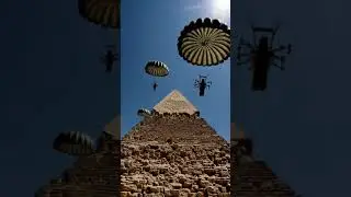 AI Drones Dropped Over Giza Pyramid #sphinx #sphinxmystery #ai