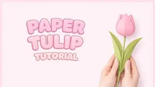 how to make a tulip out of origami 🌷(super easy tutorial)