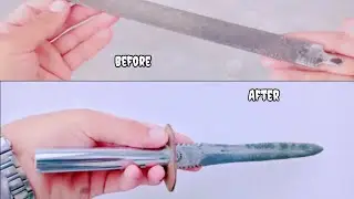 Making Dagger knife from old File / Very sharp