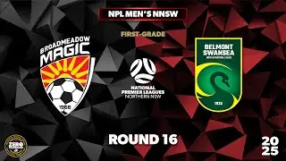 NPL Men's NNSW Round 16 First Grade - Broadmeadow Magic v Belmont Swansea United