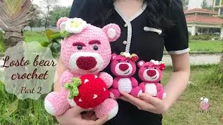 How to crochet Lotso Bear  part 2/3- Crochet body- Easy amigurumi crochet