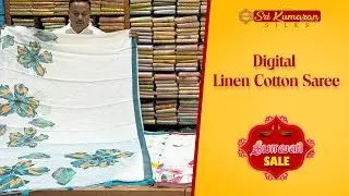 Linen Cotton Saree | Digital Prints| Sri Kumaran Silks Salem