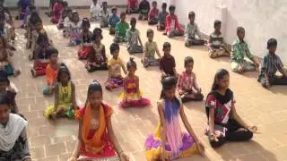 Yoga celebrated in Dazzlingstone orphanage part1