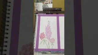 Adding Definition #blackartist #workingartist #flowerdrawing #trending #traditionalart