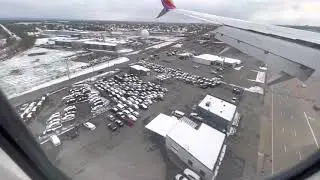 Landing Scene Buffalo Niagara International Airport | South West Airline | 4K