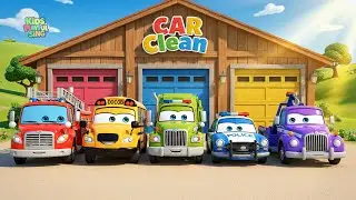 Street Vehicles Song 🚒 Learn Colors with Fire Truck, Police Car & Bus | Nursery Rhymes
