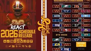Commanders 2026-27 Schedule❗ Commanders Will Be Tested in 26' & If They Make Playoffs, SB Contender❗