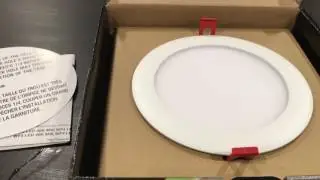 Lithonia lighting WF6 Wafer Thin 6 inch LED puck light unboxing