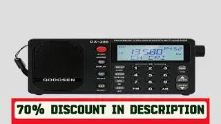 #QODOSEN DX-286 Portable Radio AM/FM/LW/SW Digital World Full Band Radio with tef6686 Car Chip