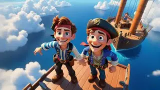 Five Little Pirates Sing Aye Aye Aye | Pirate Song for Kids | Nursery Rhymes and Preschool Learning