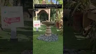 Nature Meets Art in This Bird Bath Fountain!