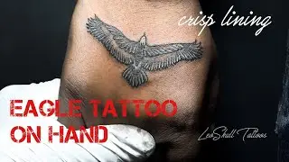 Eagle Tattoo tutorial , small tattoo video , eagle tattoo on hand , Tattoovlogs.