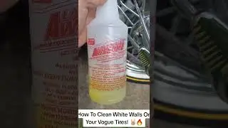 How To Clean The White Walls On Your Vogue Tires! 🔥