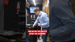 Can we see the bullets after the cleaning? #gunrange #bullets