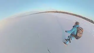 Nature skating near Saint-Petersburg. Terijoki. Коньки на диком льду в Зеленогорске.