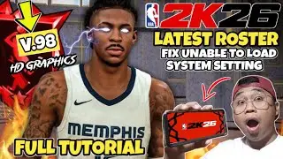 🔥FREE LATEST🔥NEW NBA 2K26 V.98 UPDATED ALL ROSTER FOR ANDROID MOBILE OFFLINE| HD |FULL TUTORIAL#5